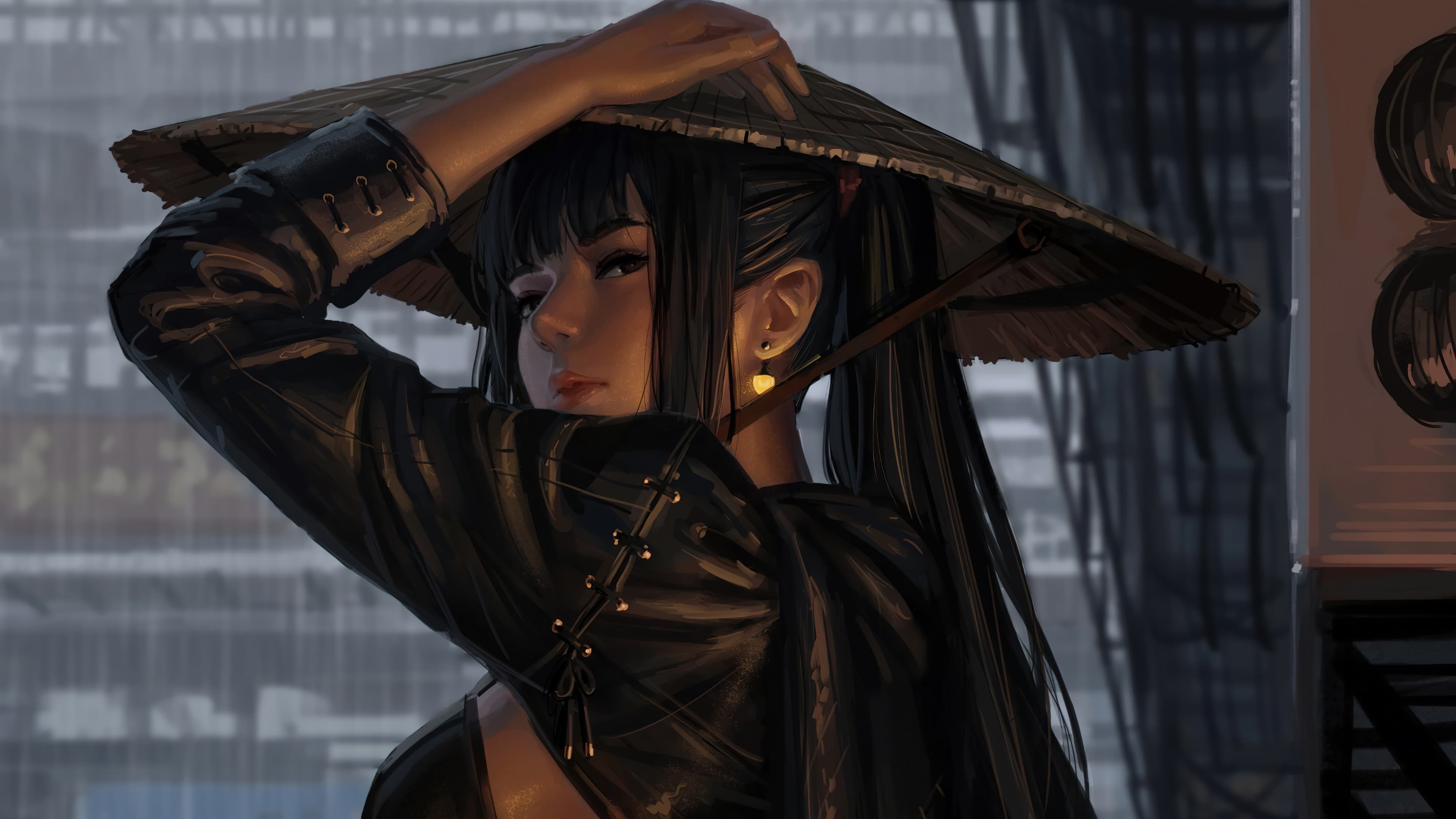 4K anime wallpaper without text in WLOP style