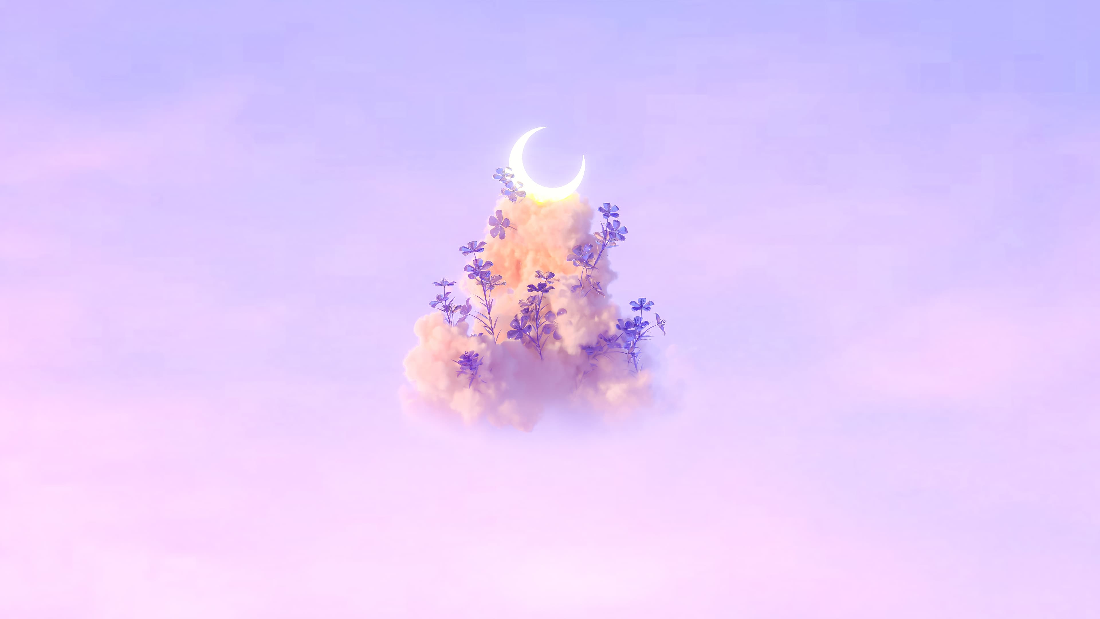 4K sky mist gradient wallpaper