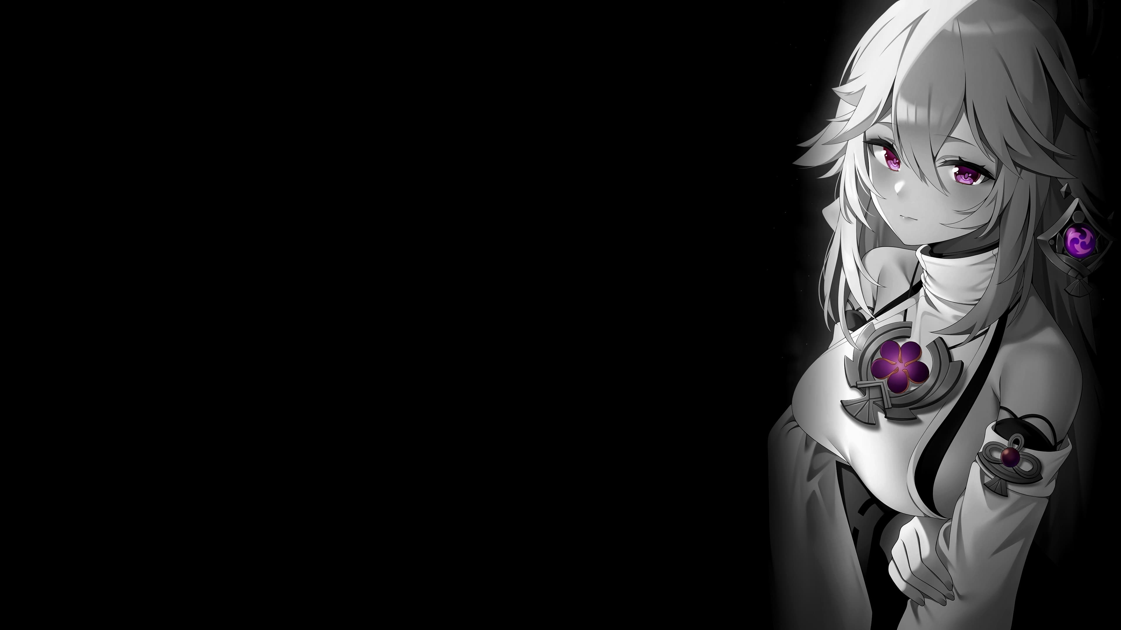 Anime gray dark tone wallpaper