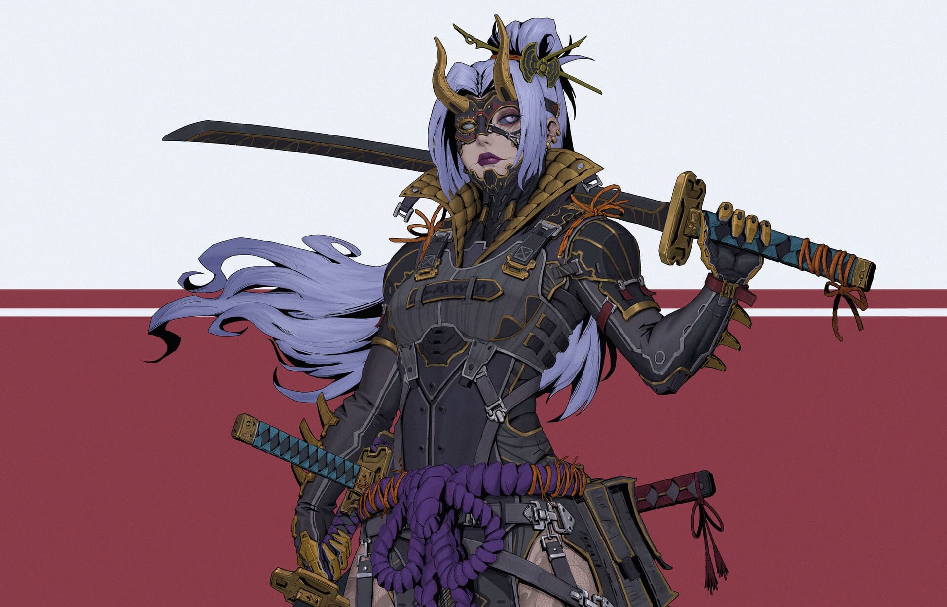 Arknights and Genshin Impact characters wallpaper