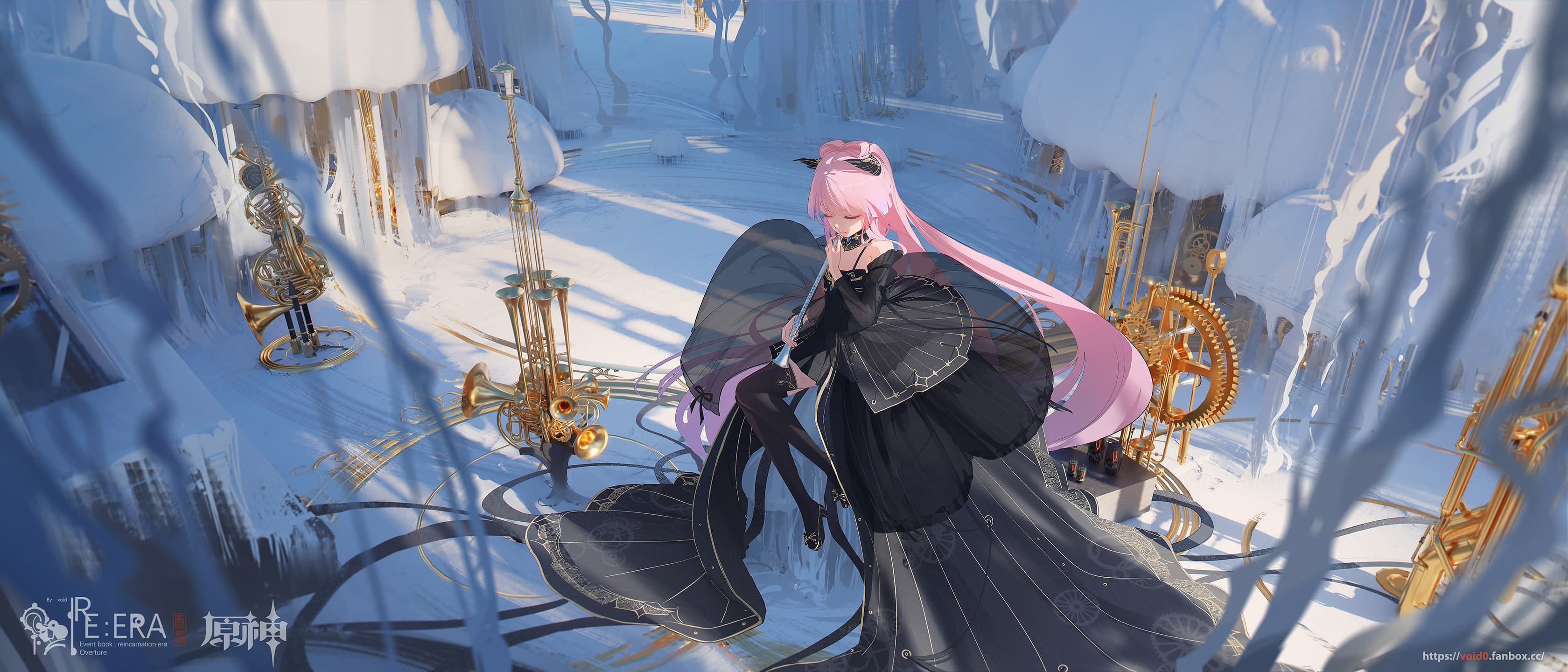 Arknights snowy scene wallpaper in 2K resolution