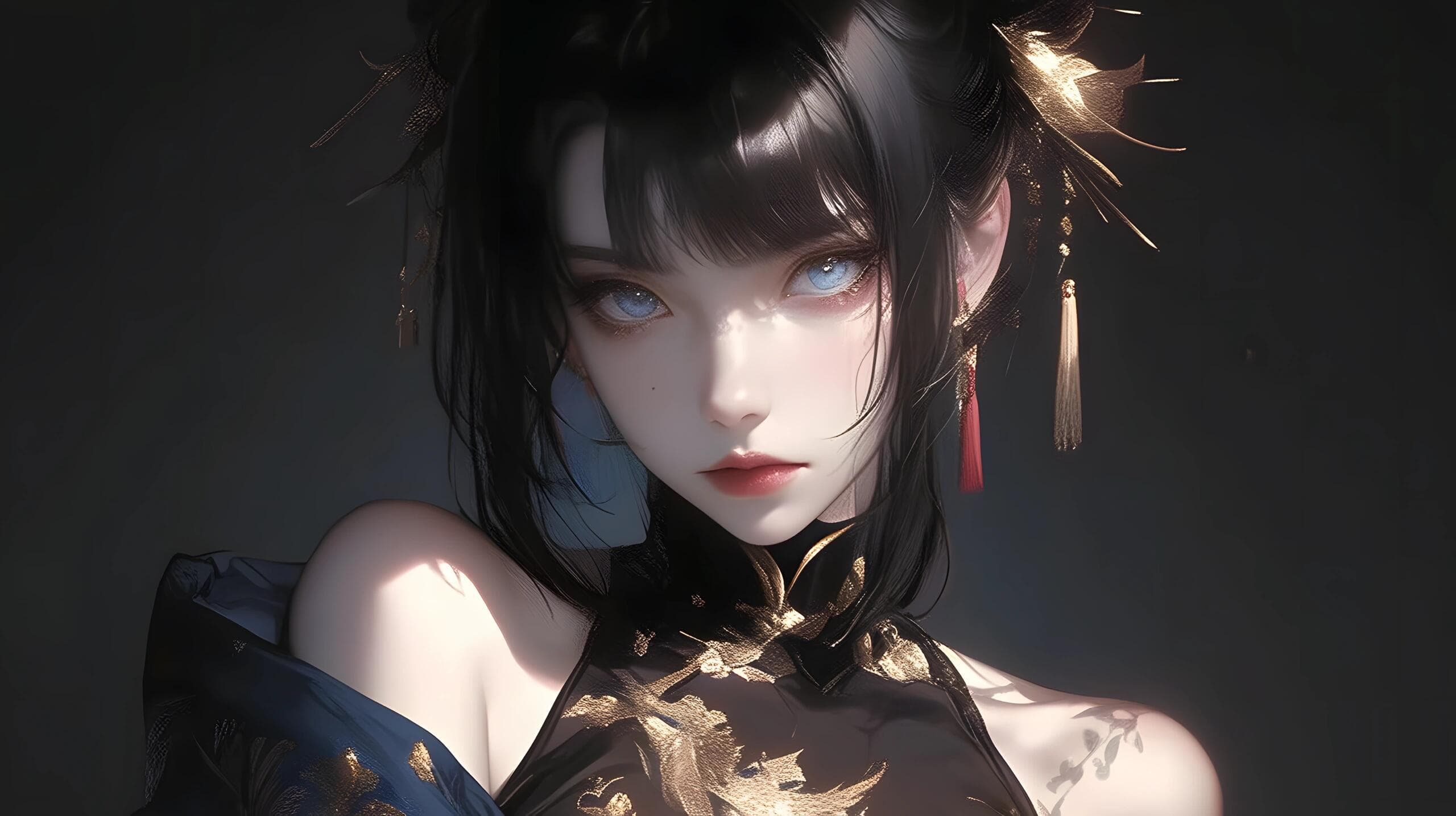 Chinese style anime girl HD wallpaper