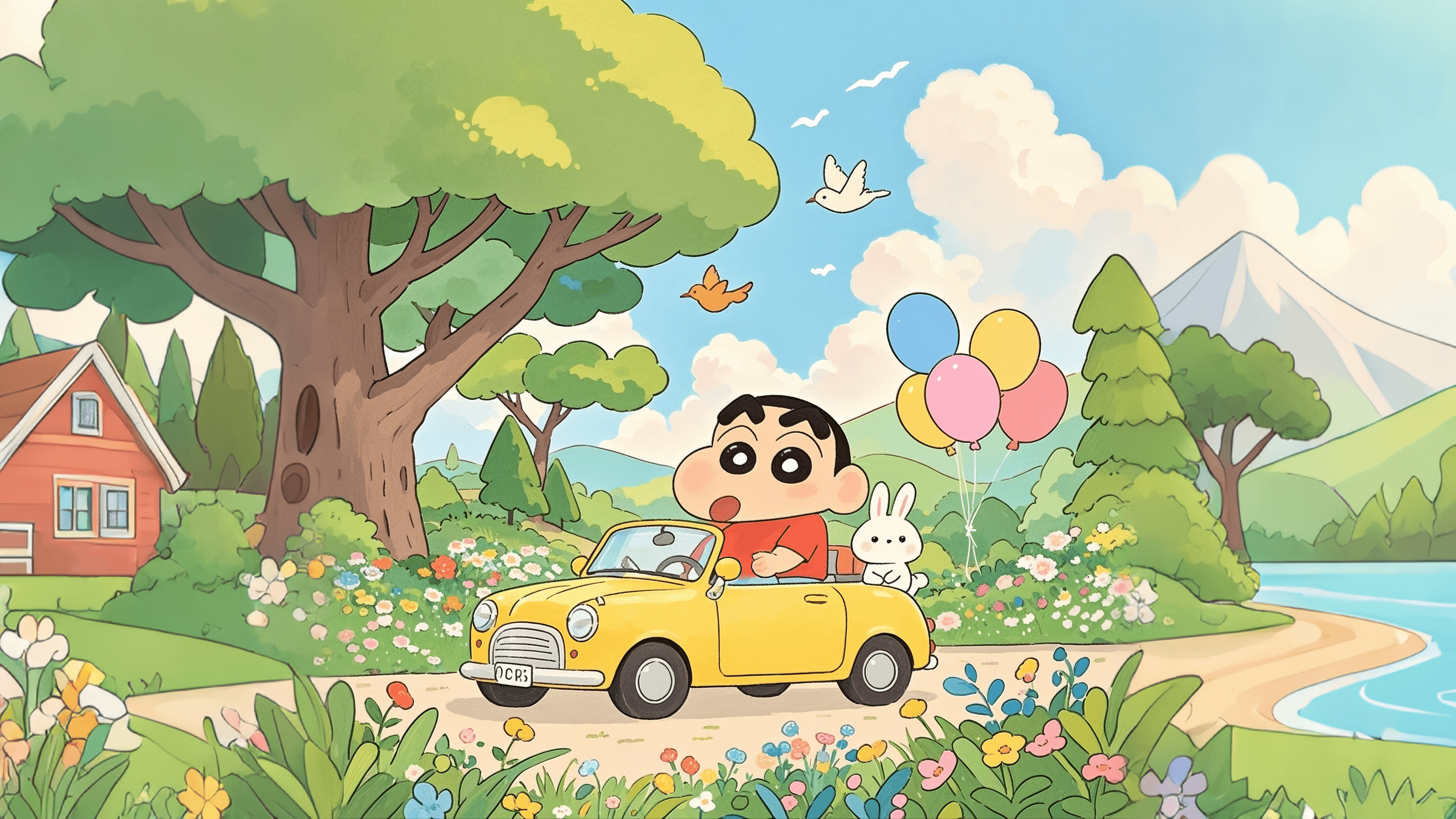 Chinese style manga spring 4K wallpaper