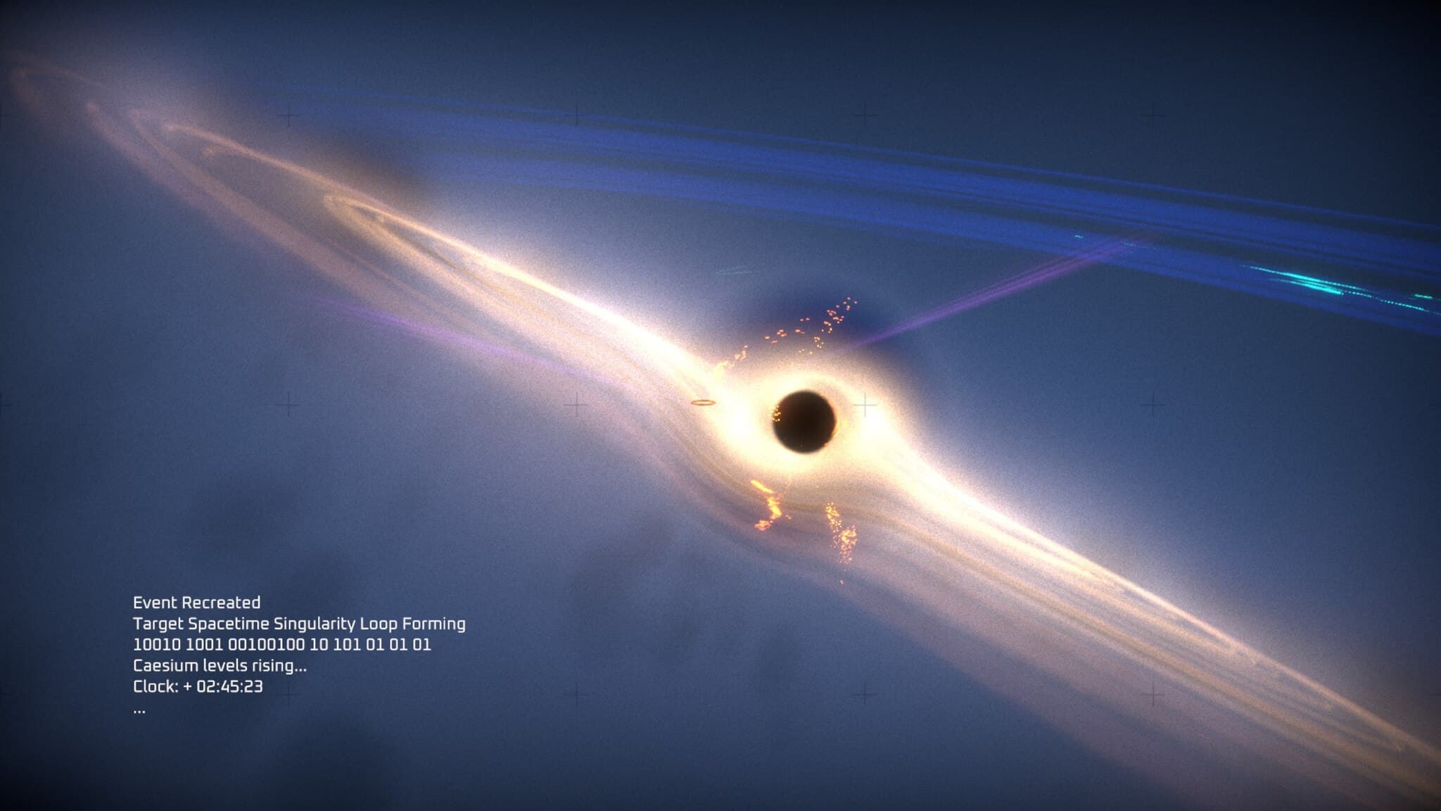 HD black hole wallpaper, resolution 2048x1152