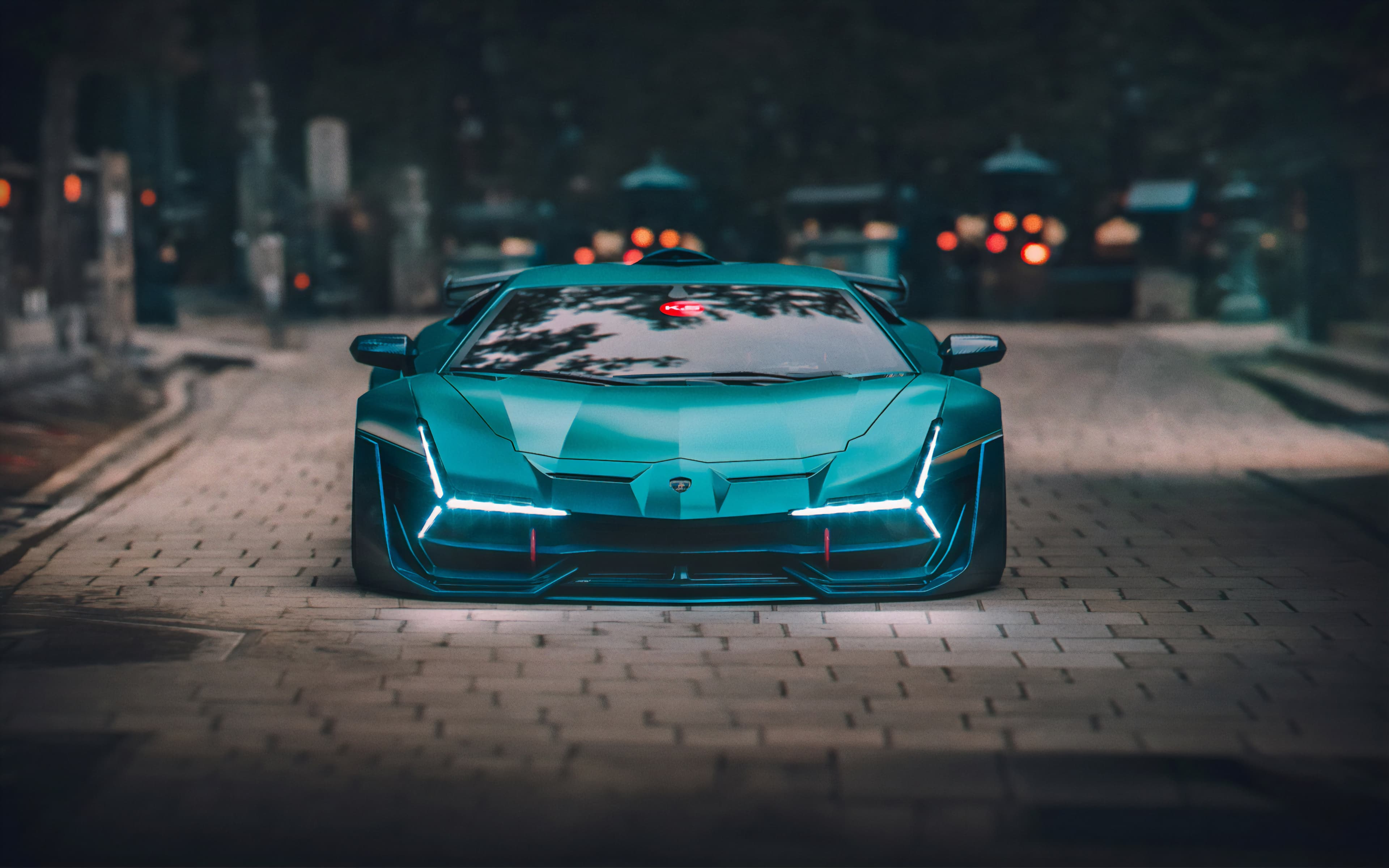 Neon racing and supercar UHD wallpaper