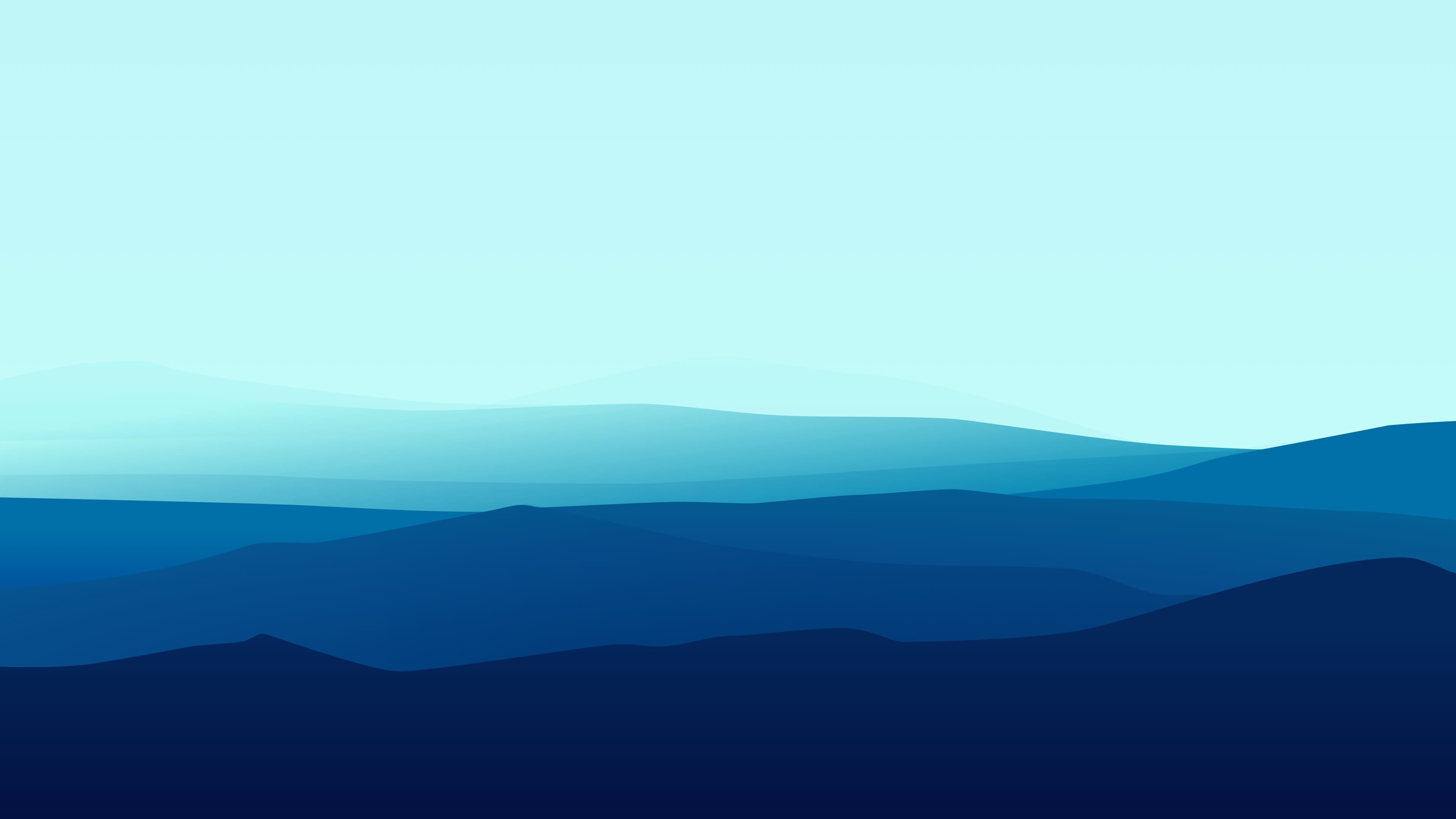 Ocean and mountain gradient wallpaper