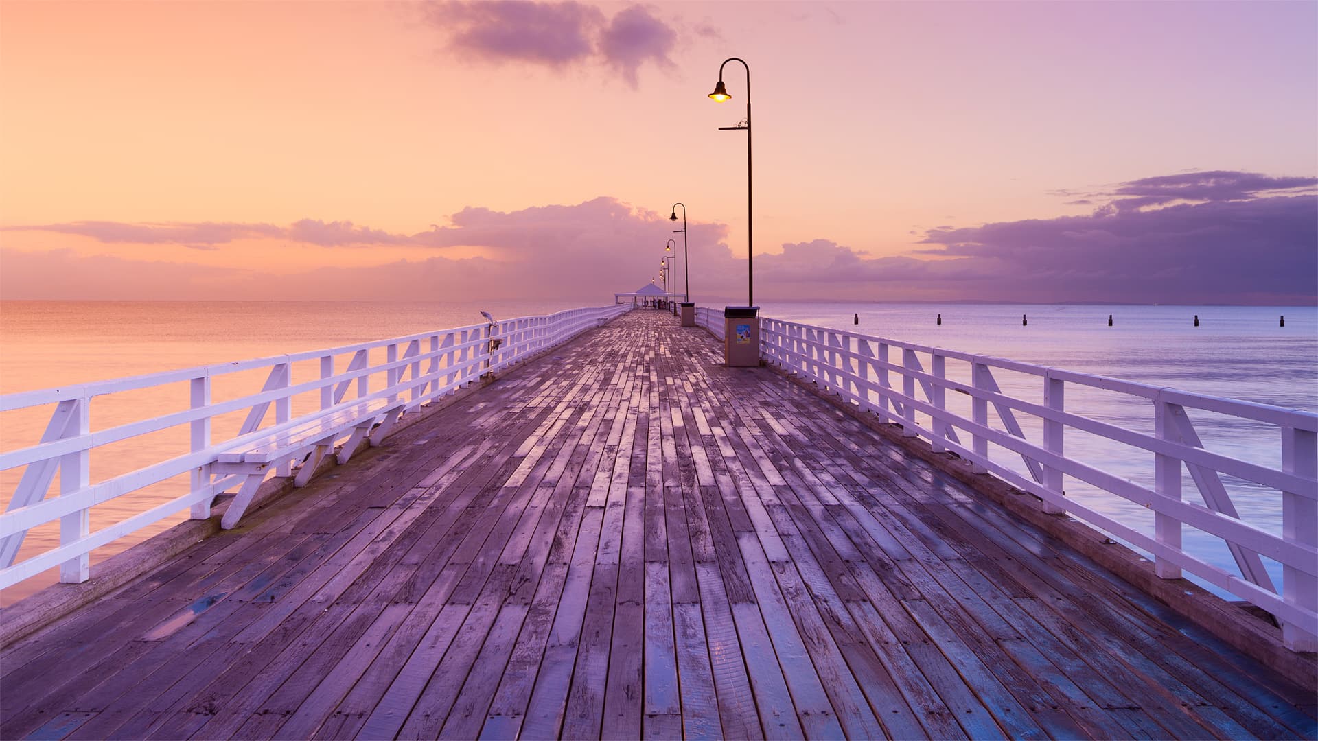 Purple gradient landscape HD wallpaper