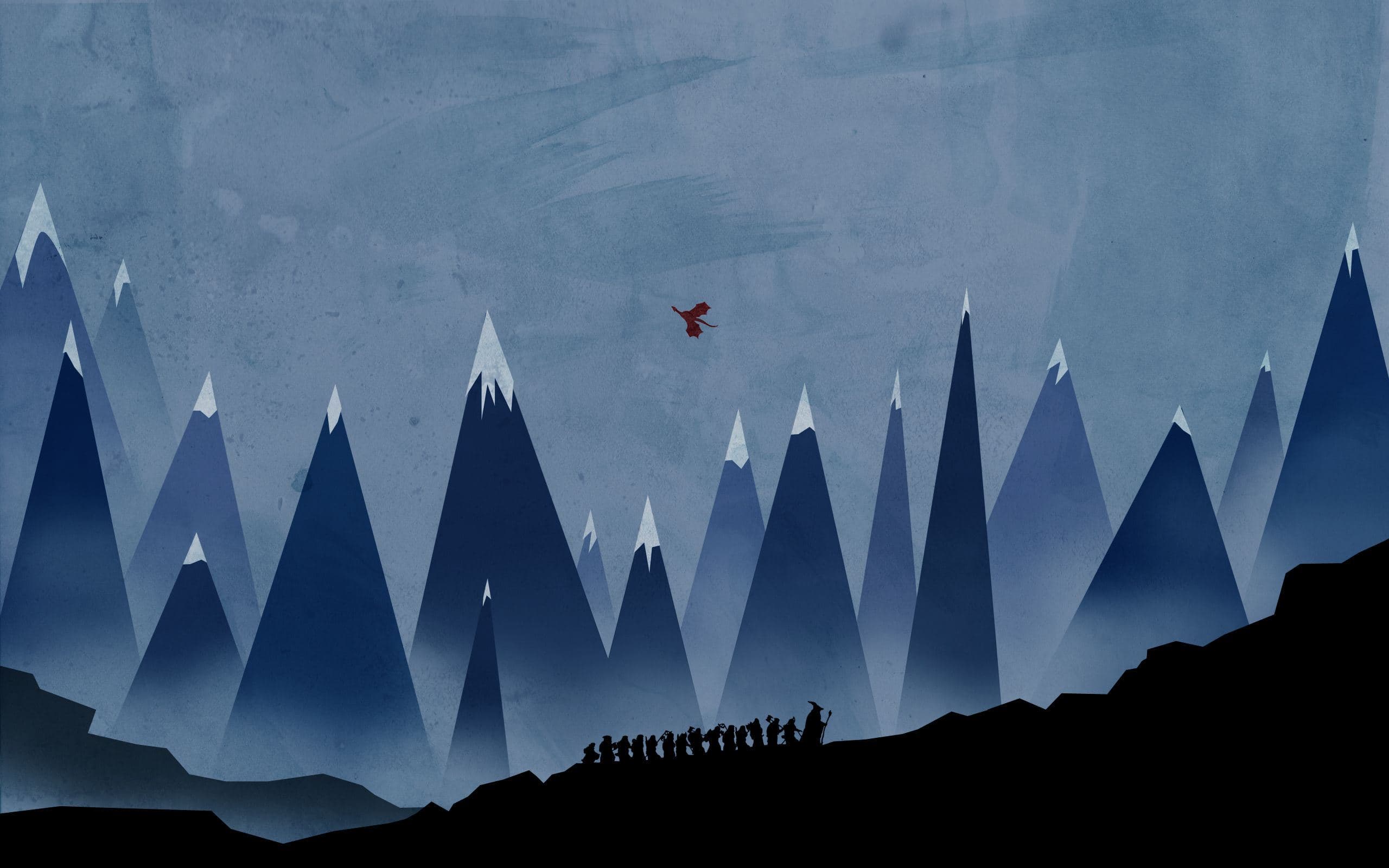 Snow mountain desktop wallpaper, 2560x1600 HD
