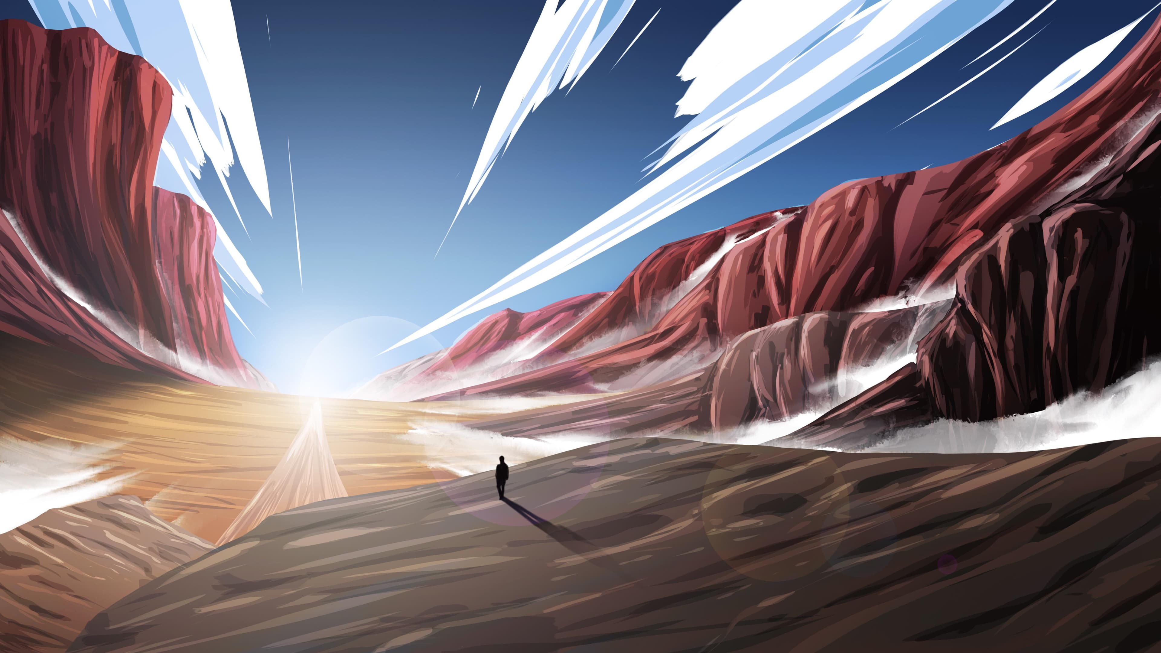 Ultra HD Desert Canyon Wallpaper