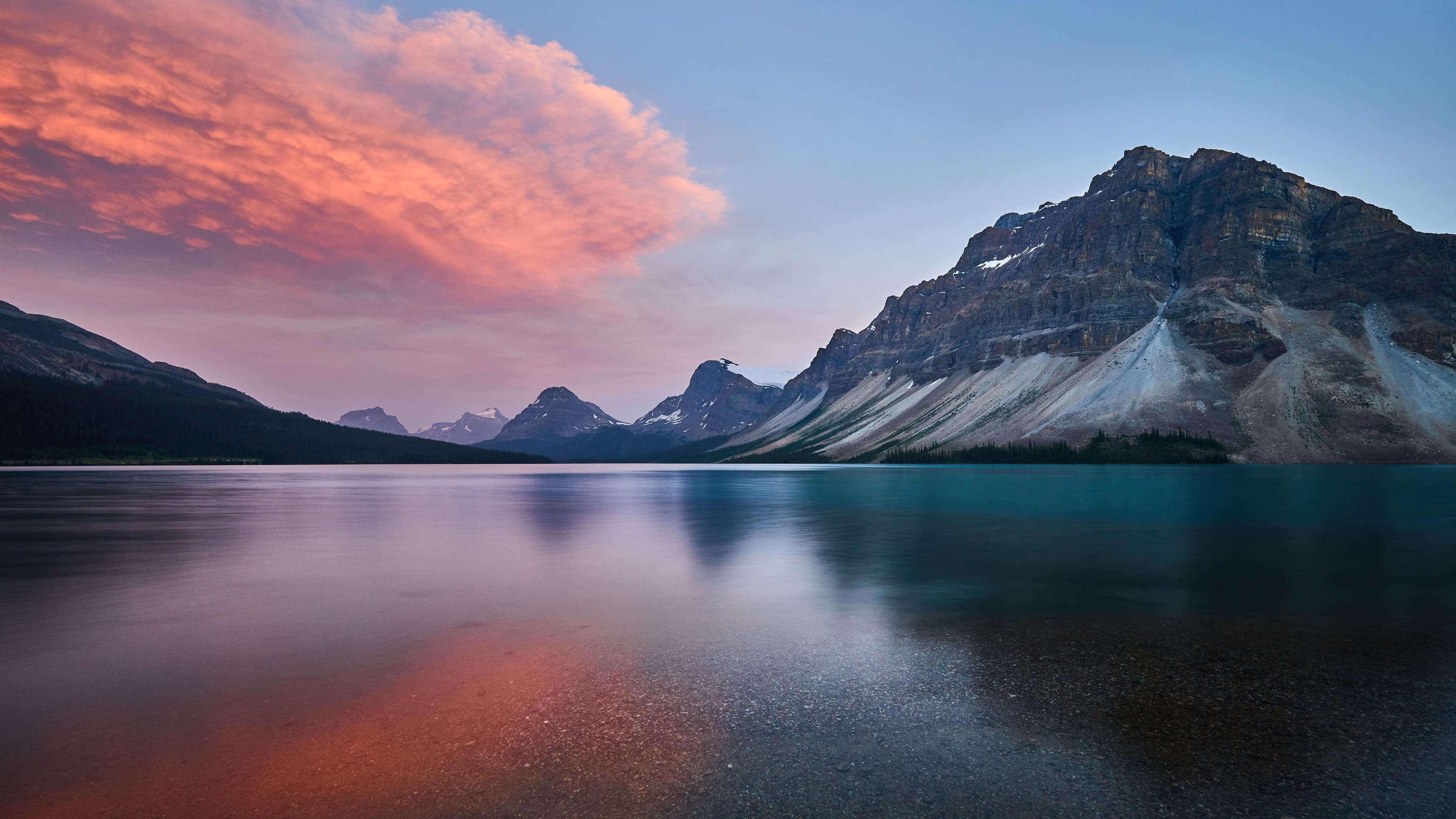Mountain lake landscape wallpaper, 3840x2160