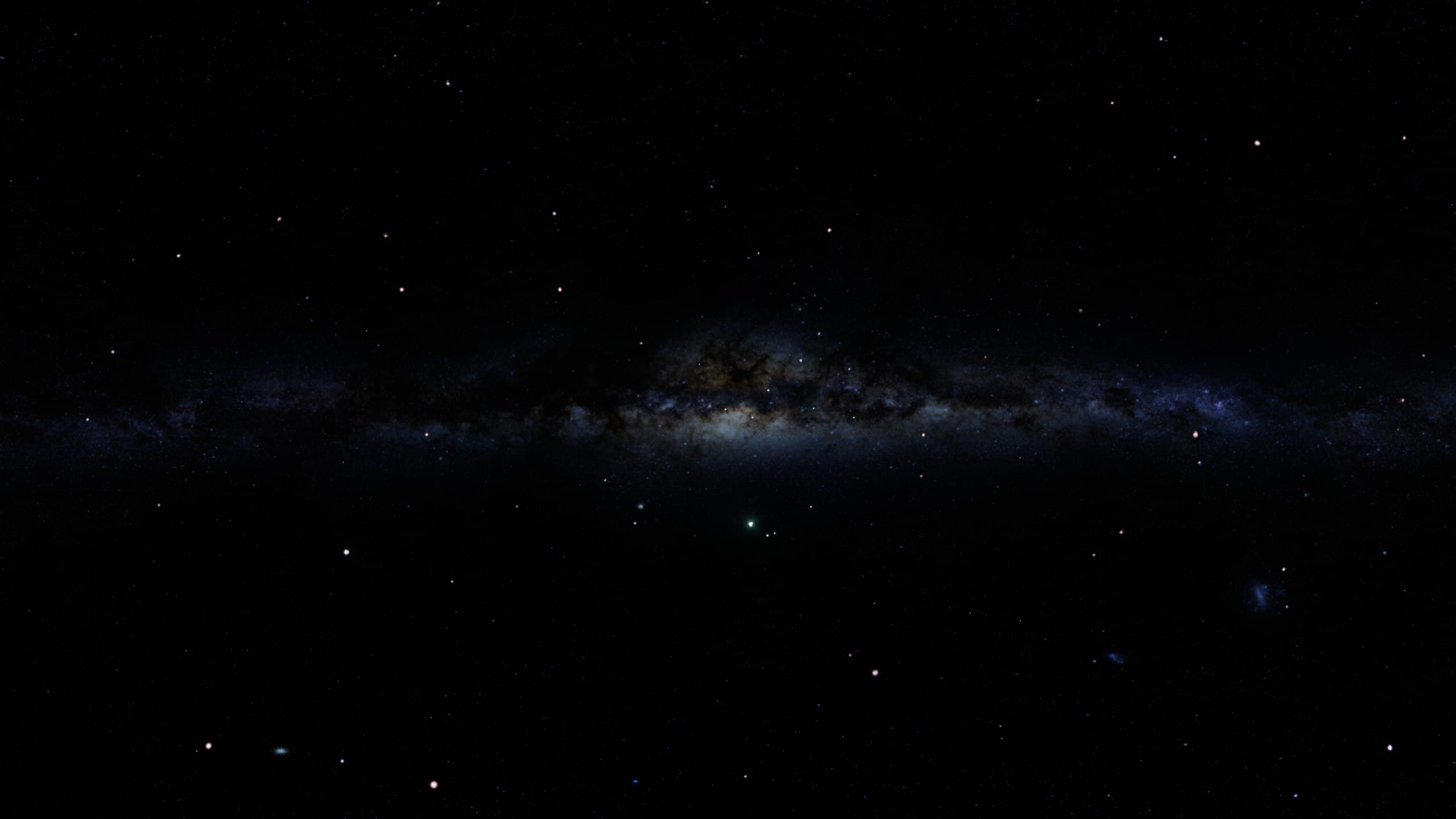 Beautiful starry galaxy wallpaper in 2560x1440