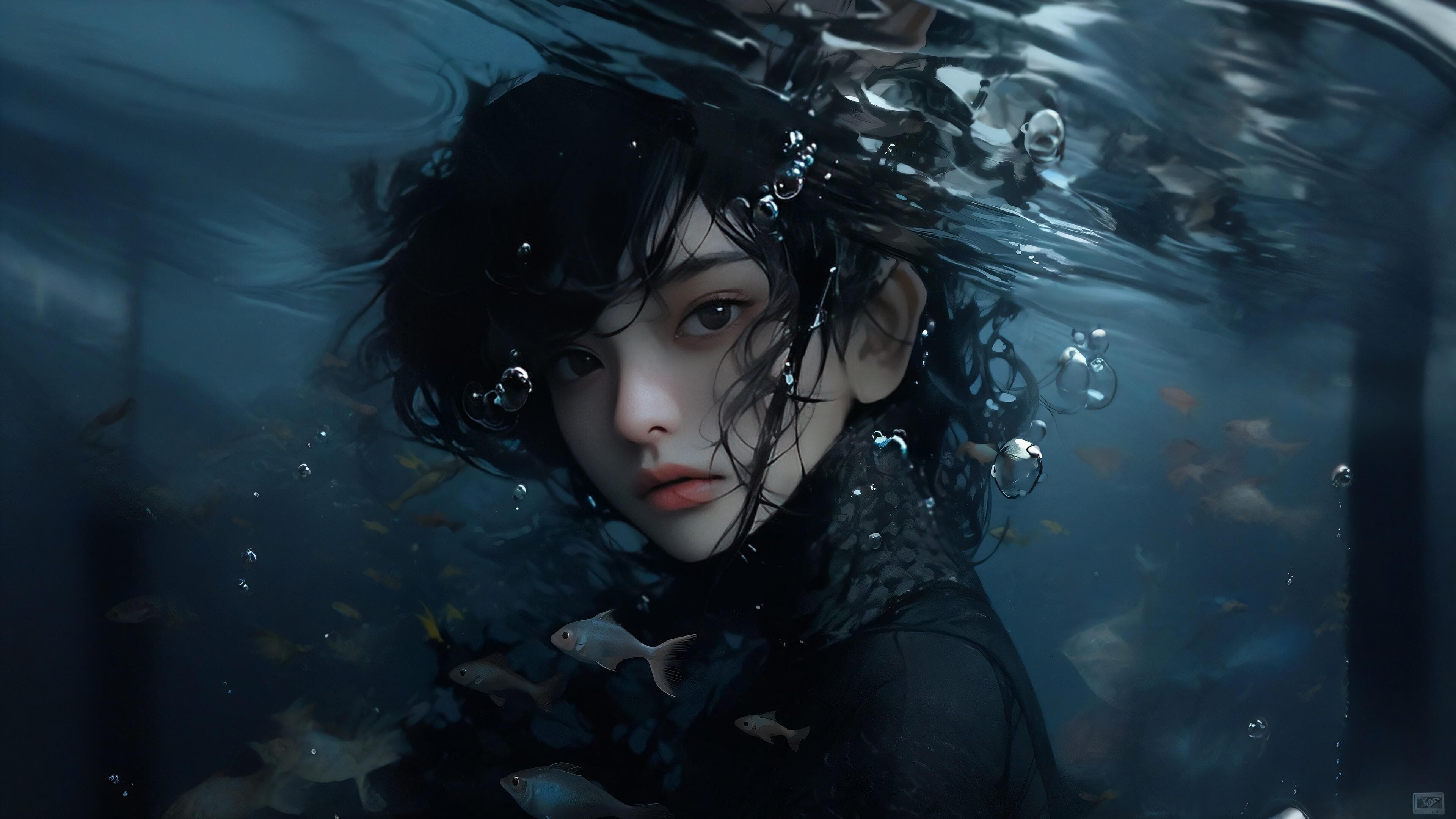 Underwater ocean fish tranquil wallpaper
