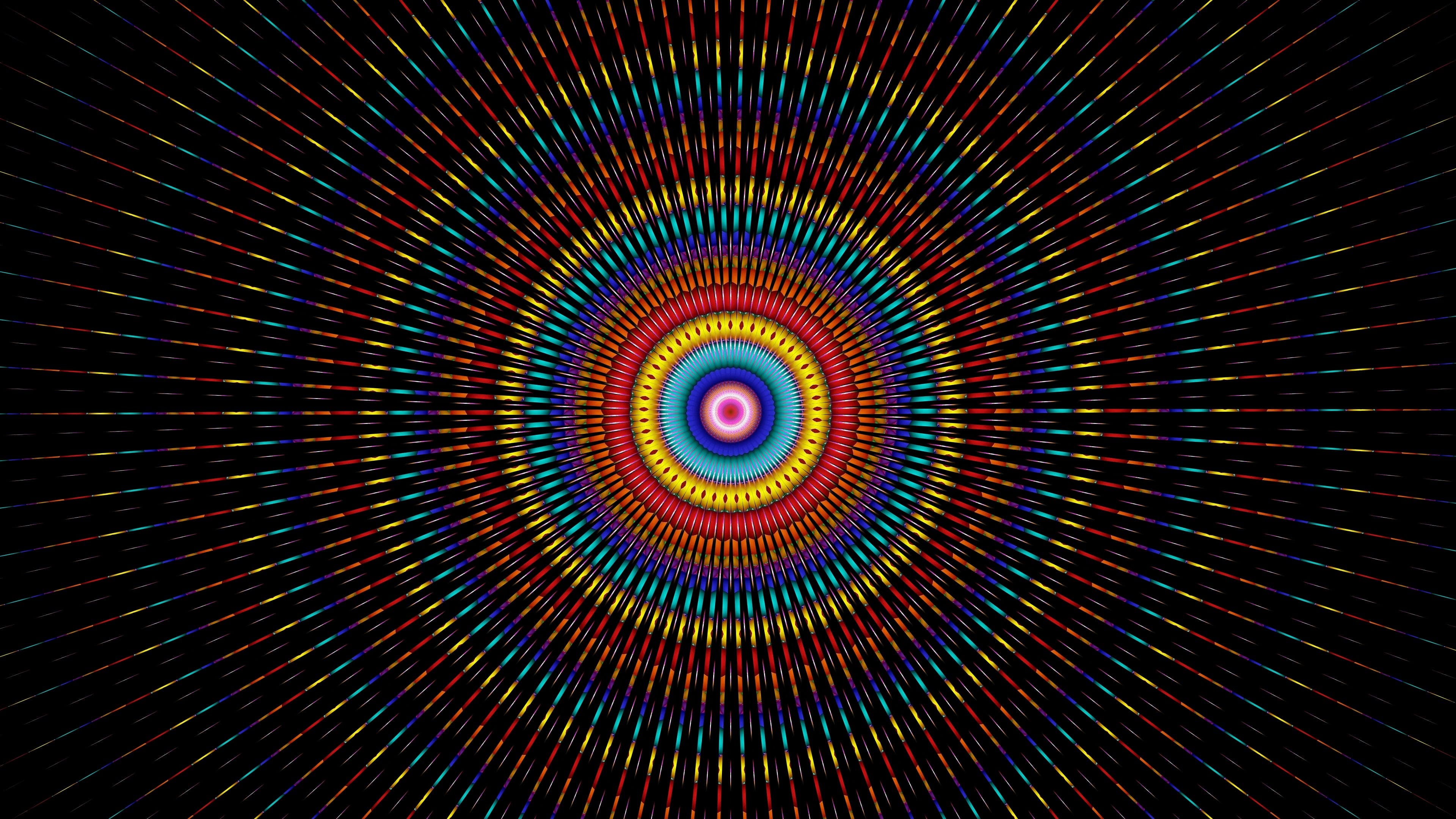 Vibrant abstract art wallpaper, 3840x2160