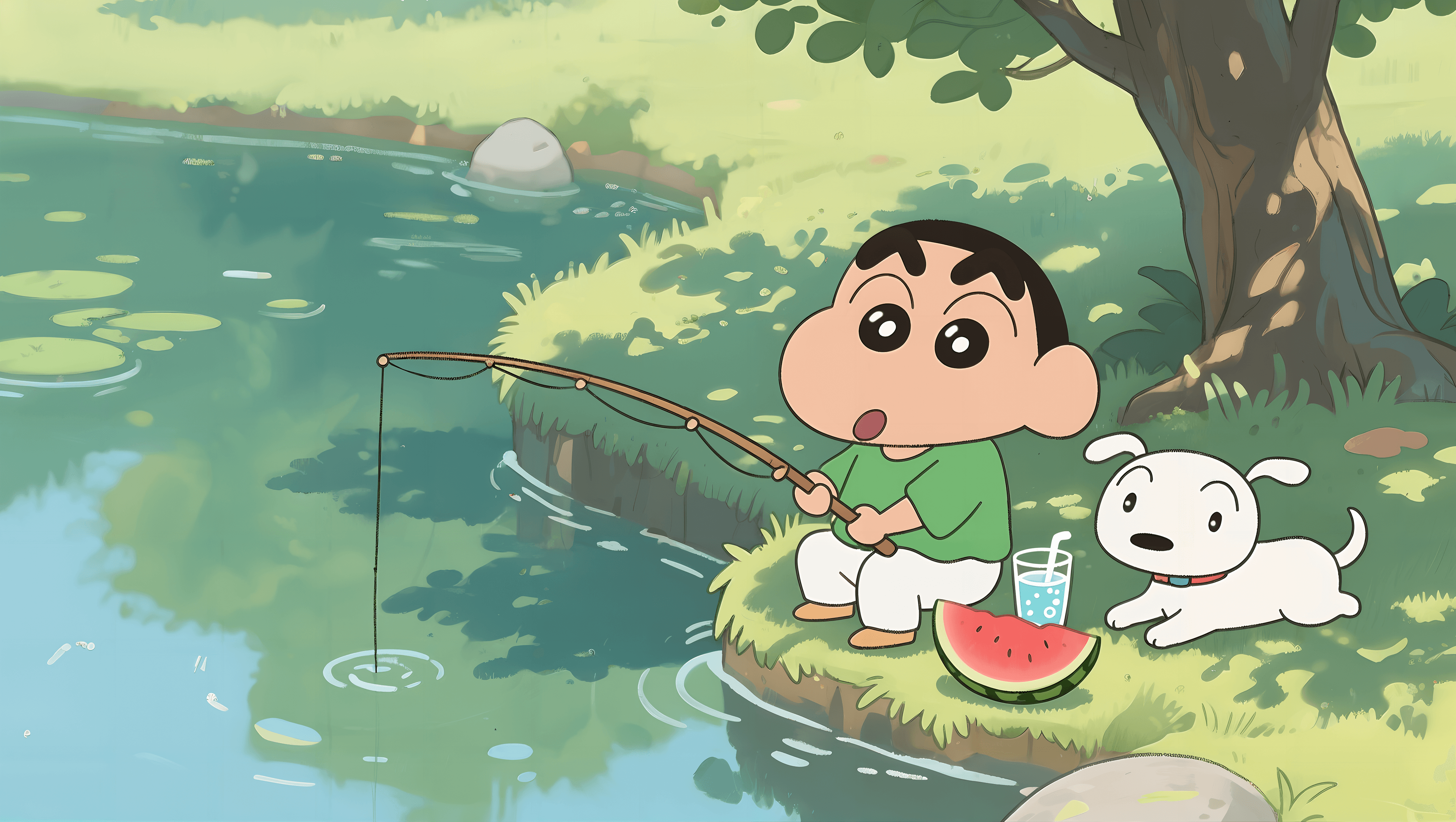Water Fish Japanese Anime Summer Wallpaper