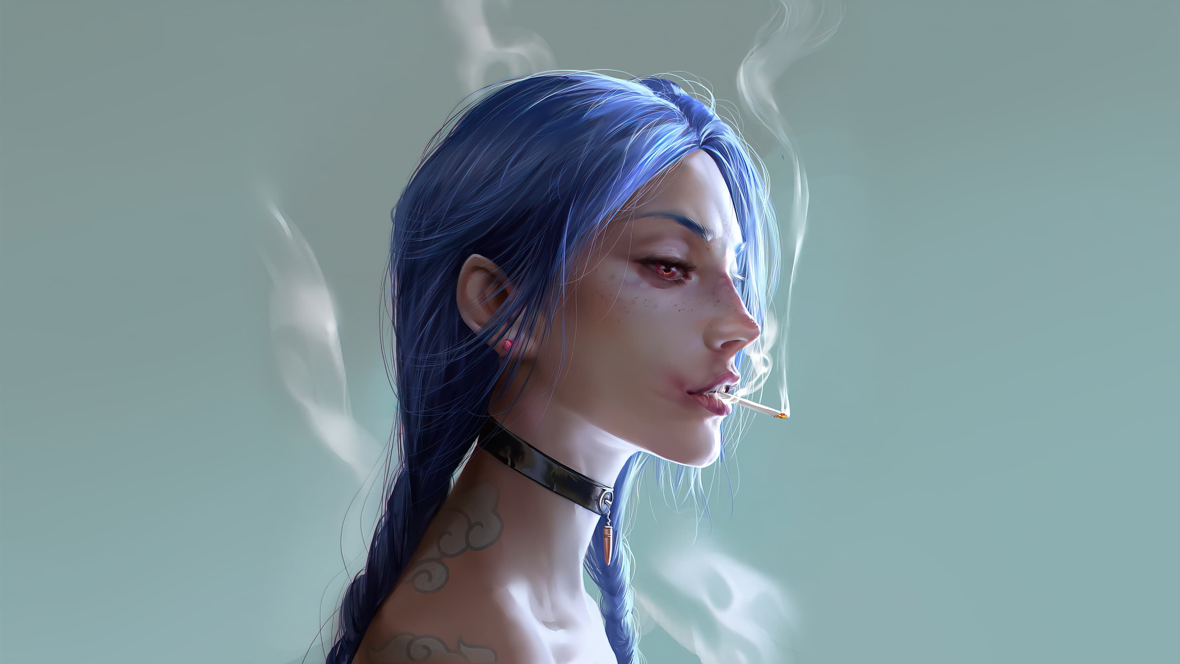 WLOP style anime girl, 3840x2160 wallpaper