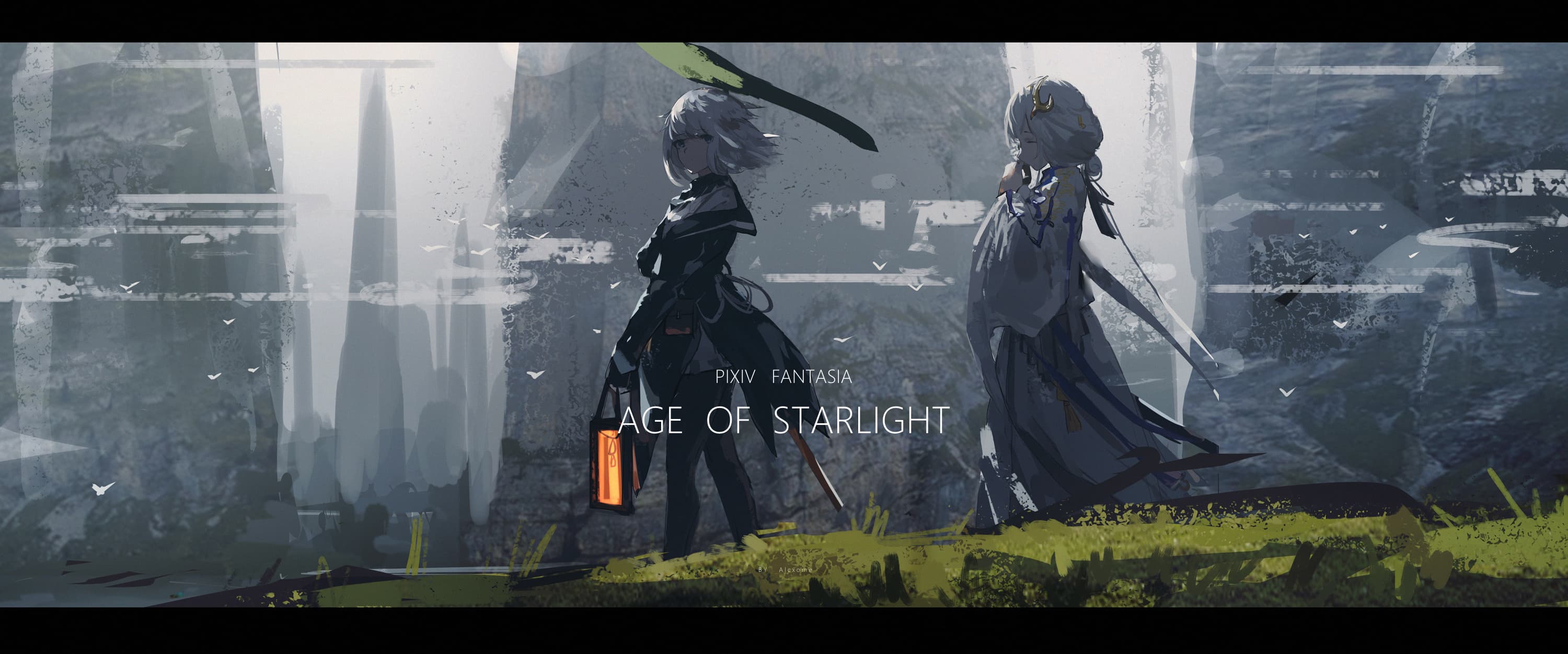 Arknights and Nier: Automata style wallpaper