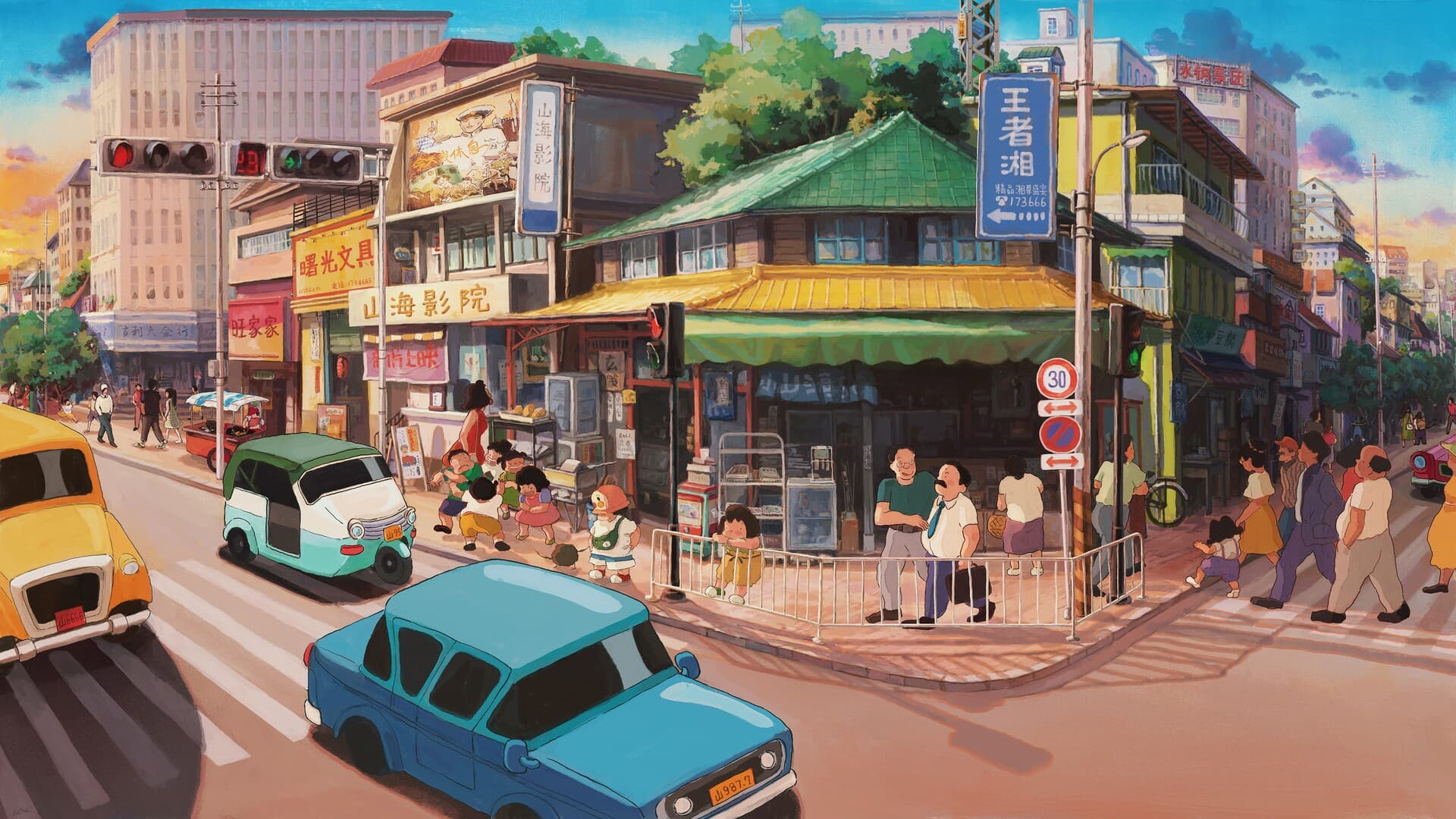 Ghibli Crayon Shin-chan anime wallpaper 1920x1080