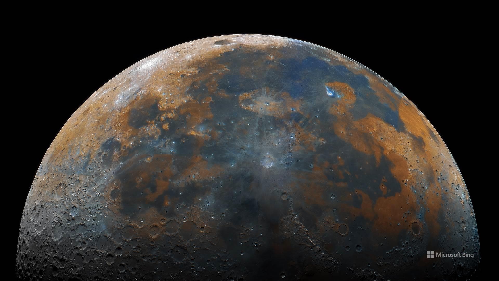 Full HD wallpaper of moon and universe