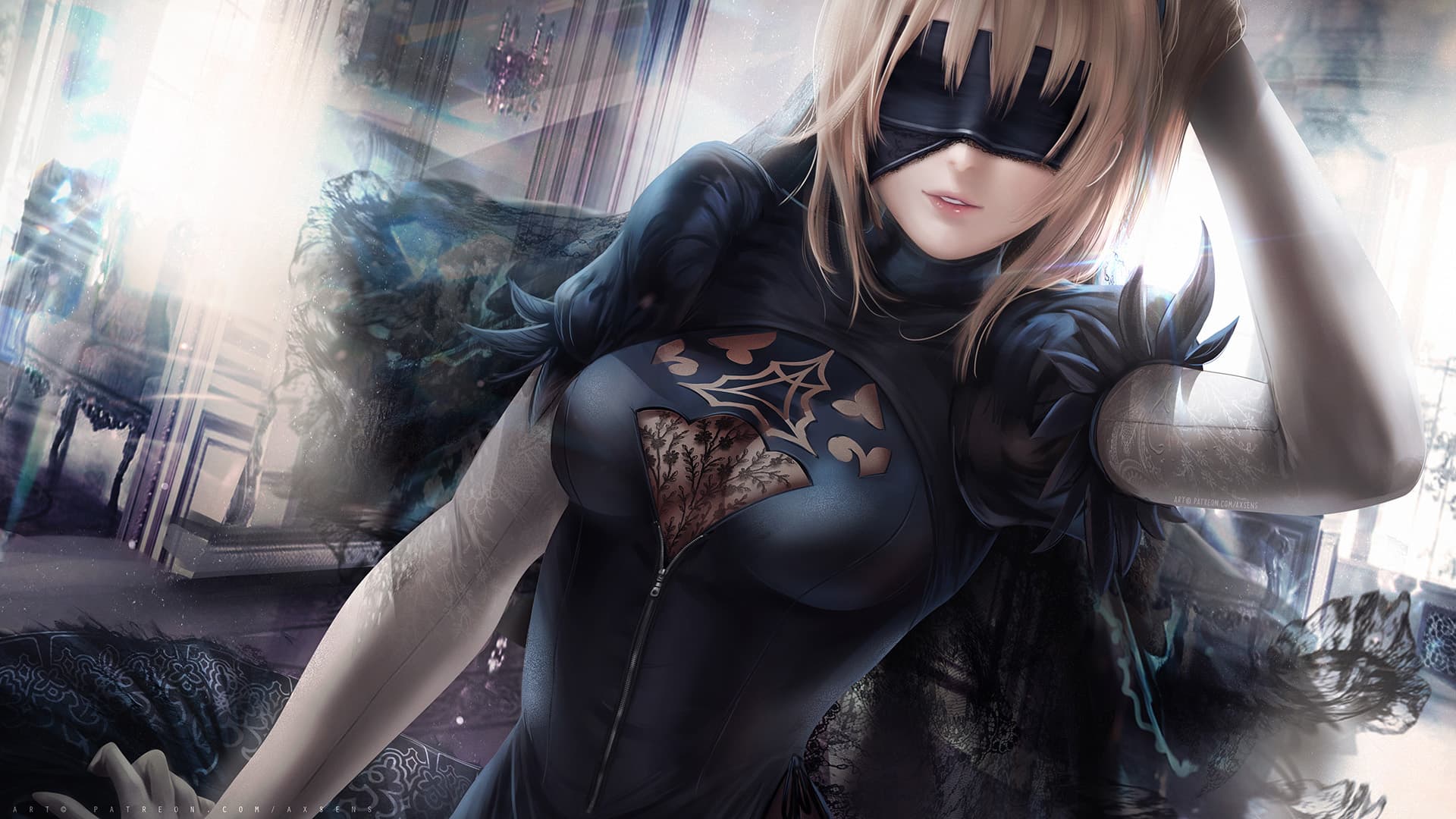 NieR: Automata and Fate series wallpaper 1920x1080